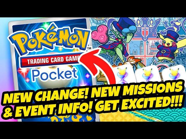 *BRAND NEW CHANGE & NEW MISSIONS!* + UPDATED EVENT INFO + THESE LOOK CRAZY GOOD! (Pokemon TCG Pocket