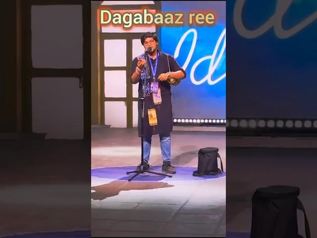 Dagabaaz re || Indian  idol show || duet song || shreya ghoshal and subhajit chakraborty #shorts