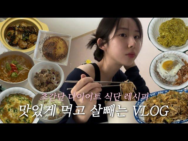 초간단 다이어트 식단 vlog 양참덮, 마라샹궈, 버섯덮밥, 카레덮밥, 양배추전, 또띠아, 마라탕