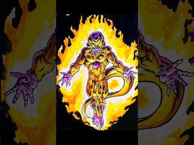 How to Draw Golden frieza  #shorts