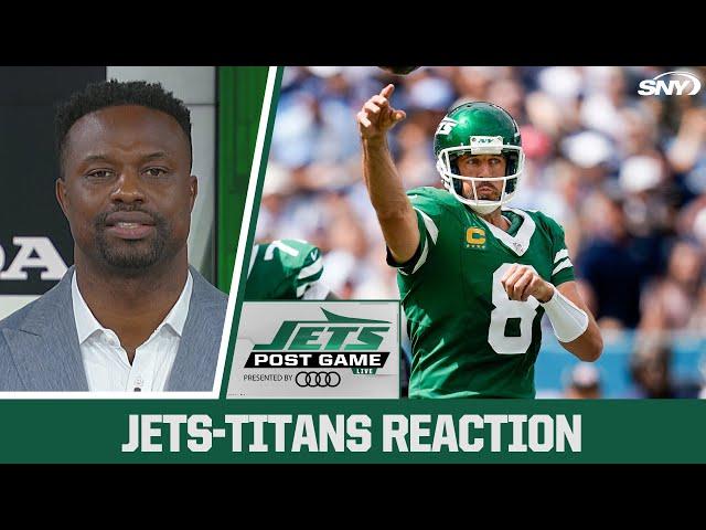 Bart Scott, Willie Colon, and crew react to Jets' 24-17 win over the Titans | SNY