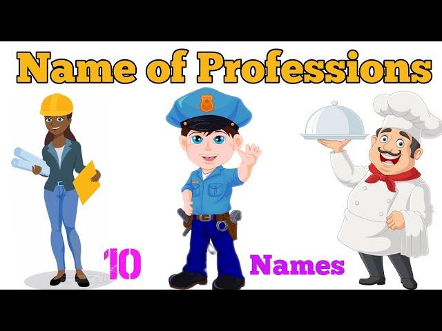 10 Professions Name | Types of Jobs | Names of Professions in English | List of Professions