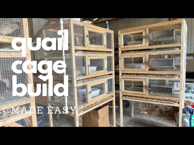 QUAIL CAGE BUILD Made Easy. Step by step instructions.