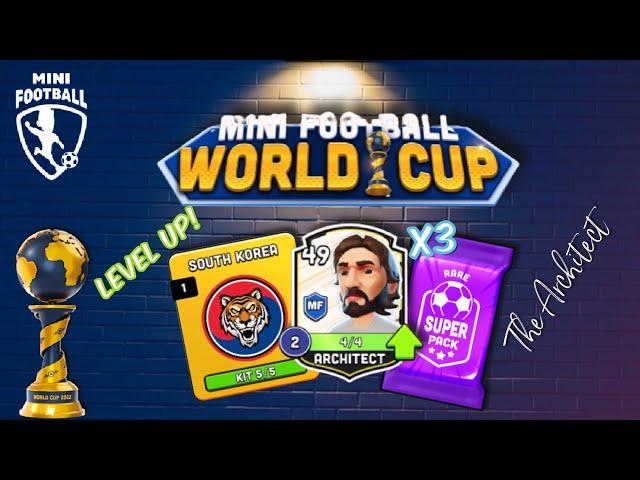 Mini Football - World Cup Tournament FINAL for South Korea Kit! The Architect x3 Super Pack!