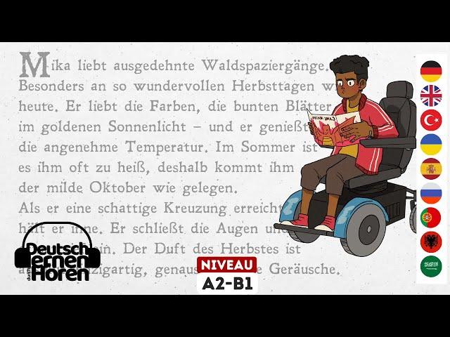 #632 Deutsch lernen mit Geschichten | Deutsch lernen durch Hören - A2-B1 - Learn German with stories