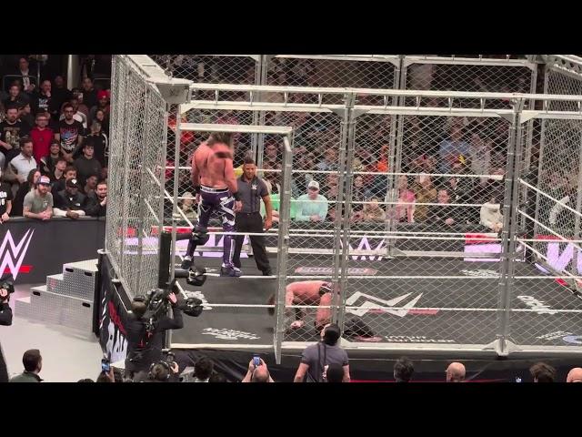 WWE MONDAY NIGHT RAW MSG LIVE 3/10/25 Cm punk vs seth  steel cage match roman reigns Interferes