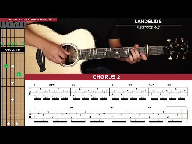 Landslide Guitar Cover Fleetwood Mac |Tabs + Chords|