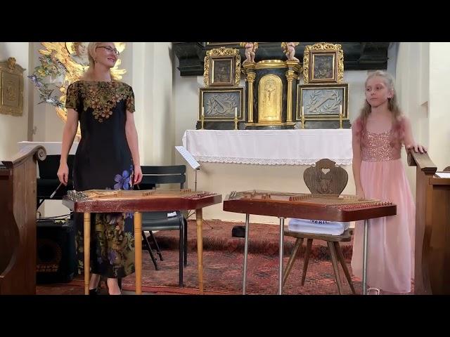 Cimbal concert part1, Tatiana Krasnobaeva, Katerina Kunitsyna, piano Daria Tushinskaya, Austria 2024