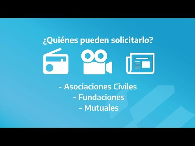 Subsidio para medios de comunicación de gestión social sin fines de lucro