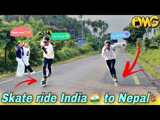 Skating with ​⁠@Indianskatershiva || Speed Skating with crazy reaction #brotherskating