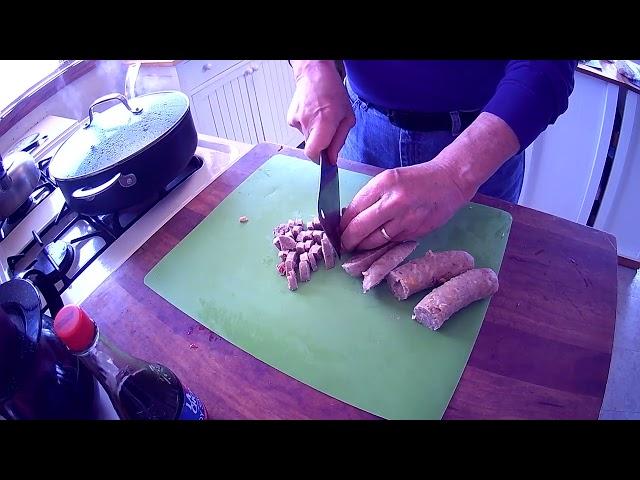 Soprano Sausage with Rice and Broccoli