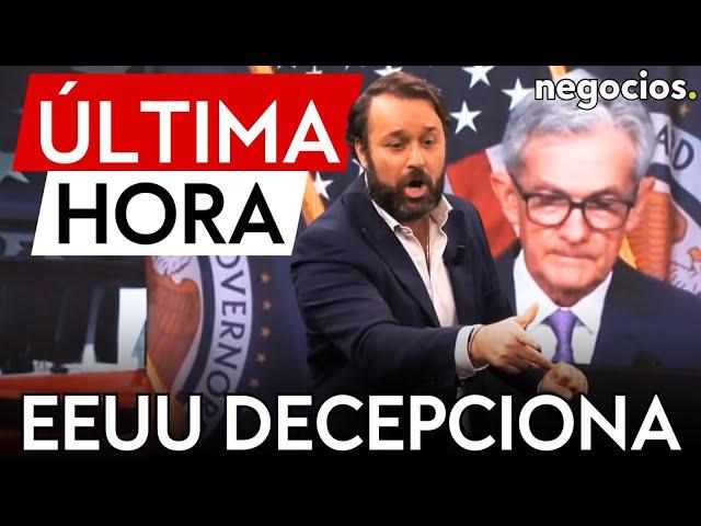 ÚLTIMA HORA | Decepción en EEUU ante el PIB: la economía crece menos de lo esperado