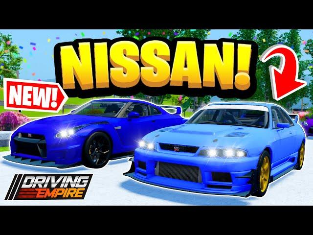 NEW Nissan Cars & Update In Driving Empire!