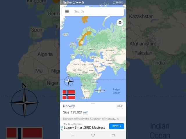 Norway map reality