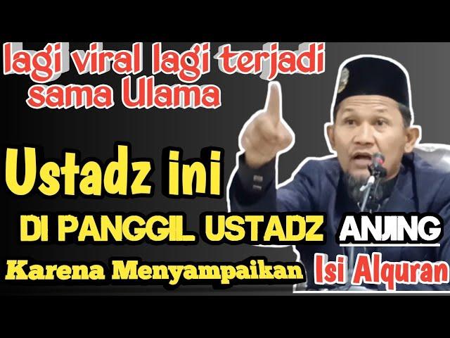 LAGI VIRAL, USTADZ ZULHERWIN DI KATAIN USTADZ ANJHING SAMA ORANG KARENA MENYAMPAIKAN ISI ALQURAN