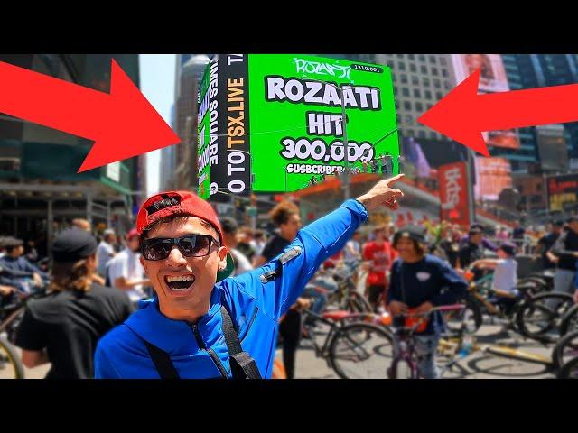 300,000 SUBSCRIBERS RIDEOUT NEW YORK CITY!