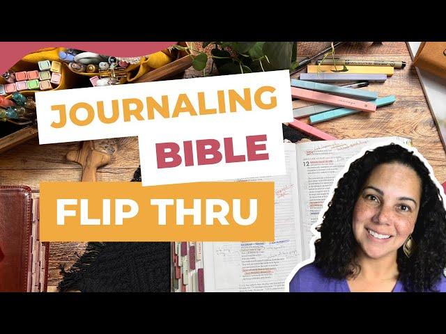 Journaling Bible Flip Thru for Bible Study and bible journaling notes and tips