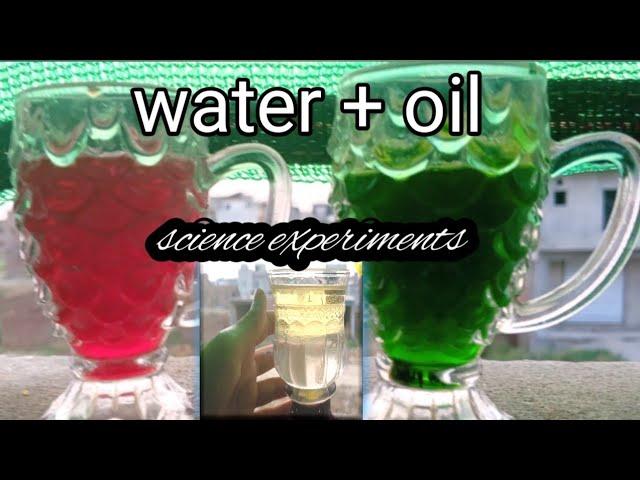 oil,water,food coloring Fun Science Experiment/awesome experiments/learn at home with sabalifestyle