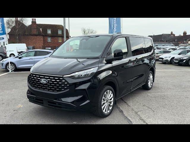 2024 Ford Tourneo Custom Titanium in Black walk around. Please like and subscribe 🫡