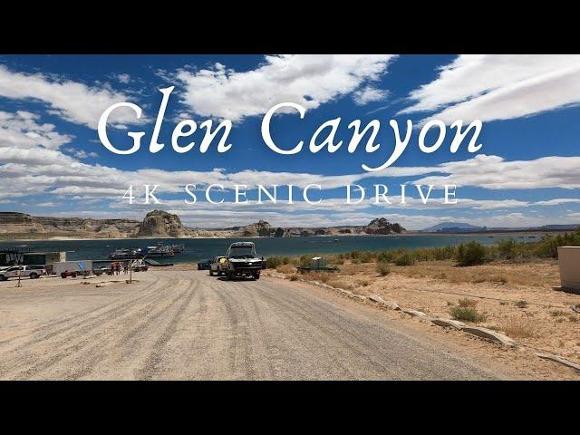 4K Scenic Drive - Glen Canyon National Recreation Area in Lake Powell between Utah and Arizona