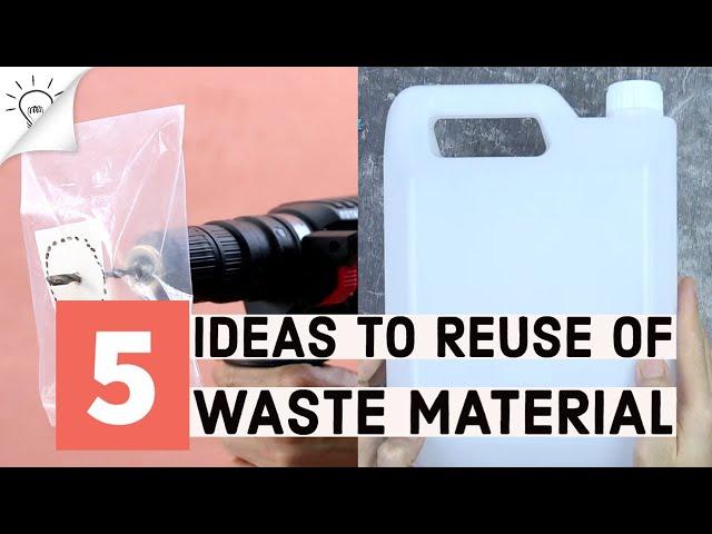 5 Ideas To Reuse of Waste Material | Thaitrick