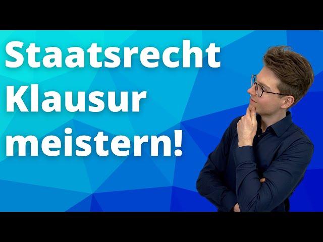 Staatsrecht Klausur erfolgreich meistern mit dem Onlinetrainer von Plakos