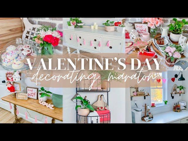 VALENTINE'S DAY DECORATE WITH ME MARATHON // DECORATING IDEAS // CHARLOTTE GROVE FARMHOUSE