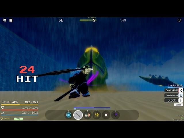 [GPO] Kraken solo 0 damage sword/black leg/fruits