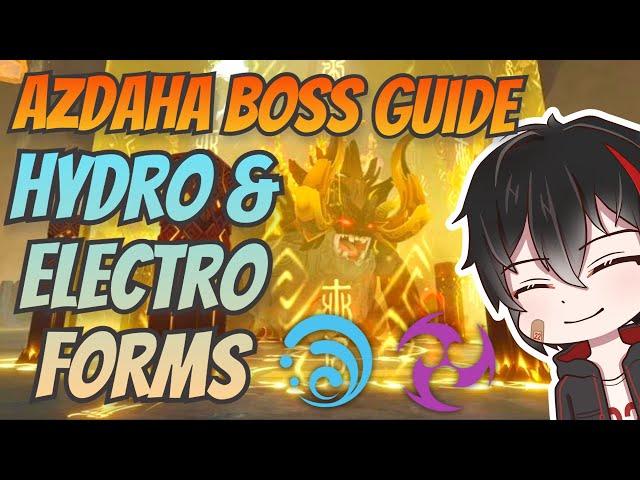 Azhdaha (Easy) Boss Guide - [Hydro & Electro No Damage] Genshin Impact