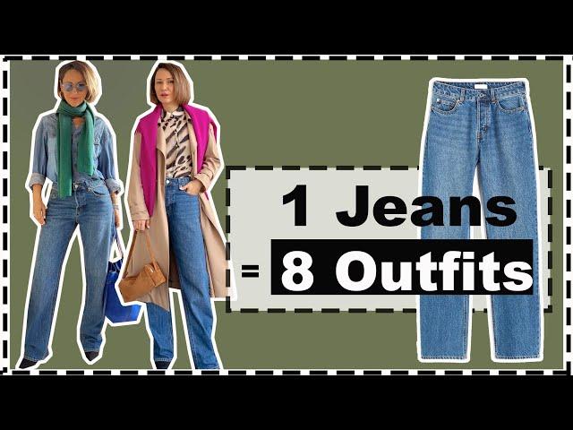 1 Pair of Jeans = 8 Stunning Fashion-Forward Outfits You Must Try NOW