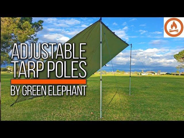 Adjustable Tarp / Tent Poles from Green Elephant