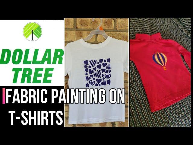 Fabric paint with dollar tree stencil/ Amis stitches and crafts|| #stencil