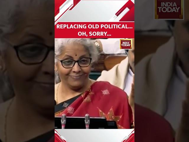 Watch: FM Nirmala Sitharaman's Slip Of Tongue, And A Smile During Budget Session 2023 | #shorts