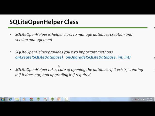 24 - SQLiteOpenHelper and SQLiteDatabse - Android Studio