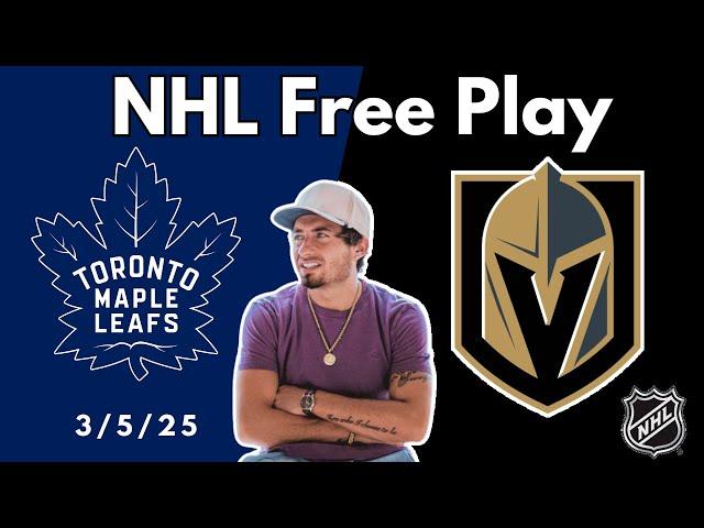 Maple Leafs vs Golden Knights - NHL Prediction - Wednesday 3/5/25 | DocSports Free Picks #nhl