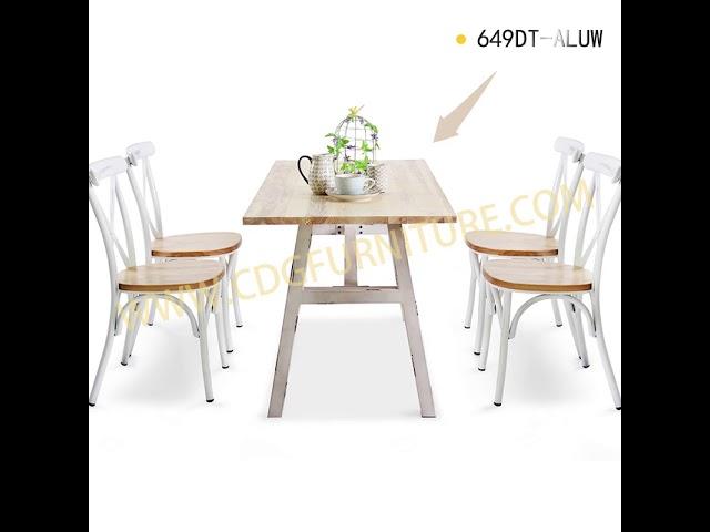 Restaurant Furniture Modern Plywood Seat And Antique Dining Table For Restaurant 649dt Alu（St）