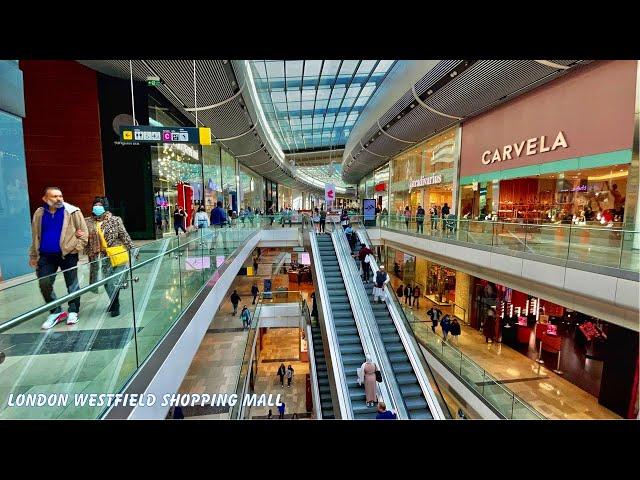 Westfield Stratford Shopping Mall - London, England  | Virtual Walking Tour, 4k HDR 2022