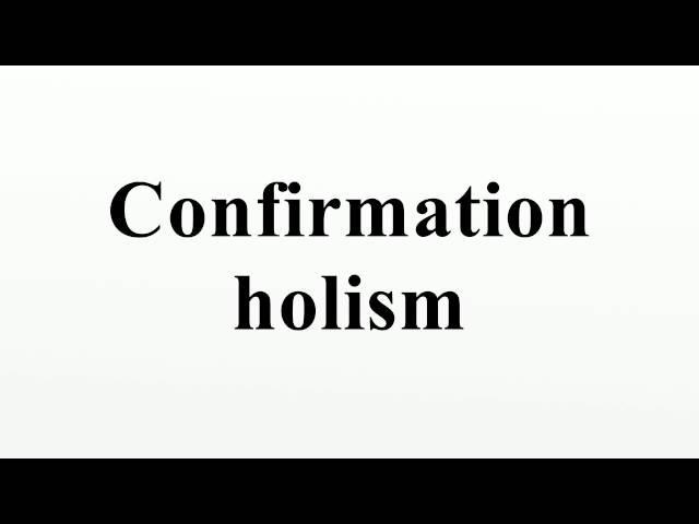 Confirmation holism