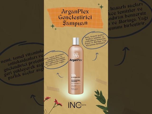 Kuru ve hasarlı saçlar artık tarih oluyor..Argan mucizesiyle ArganPlex Gençleştirici Şampuan. 🫧