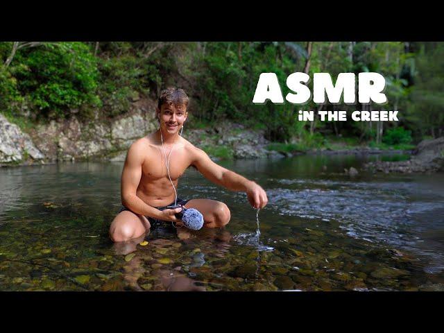 more ASMR in the Creek  *water tapping