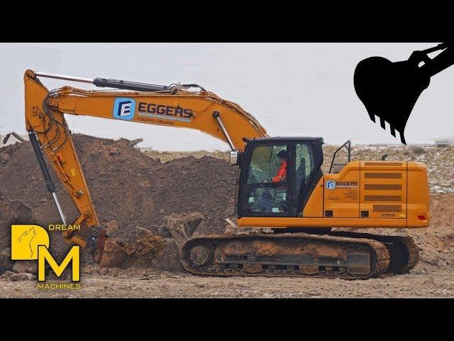 CATERPILLAR NEXT GENERATION NEUER CAT 320 BAGGER + HITACHI ZAXIS BAUSTELLE