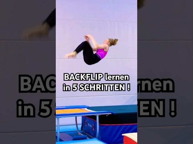 BACKFLIP TUTORIAL in 5 SCHRITTEN!  #tutorial #rückwärtssalto #turnen #backflip