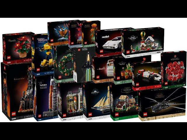 All LEGO Icons sets 2024 Compilation/Collection Speed Build