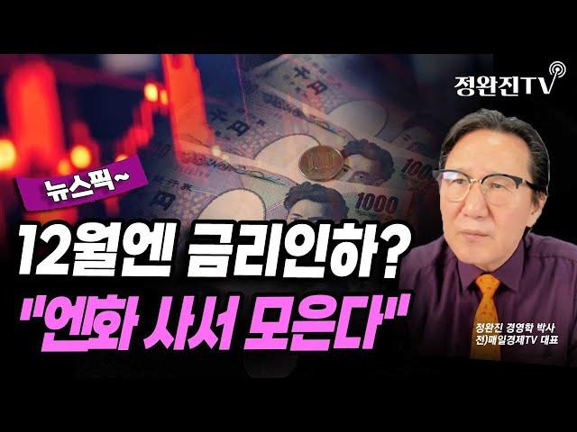 [뉴스픽] 12월엔 금리인하?..."엔화 사서 모은다"