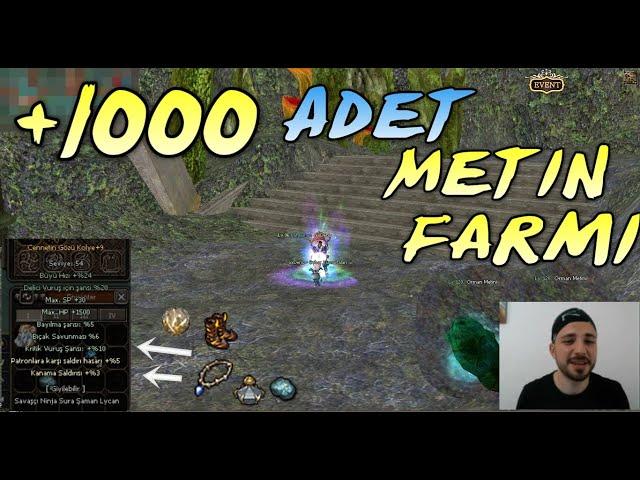 YAPILMAMIŞ FARMI YAPTIK, +1000 ADET METİN TAŞI FARMI VE GELİŞİM | METİN2 - HARBİ2 #7