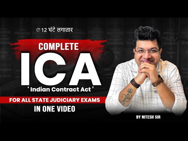 Indian Contract ACT 1872 full lecture  | Complete Law and Judiciary Preparation | ALEC Judiciary