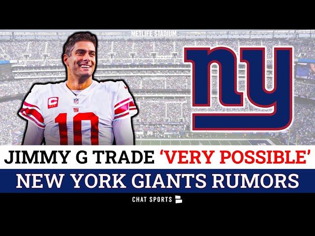 Jimmy Garoppolo Trade To NY Giants “VERY POSSIBLE” Per NFL Insider | New York Giants Rumors
