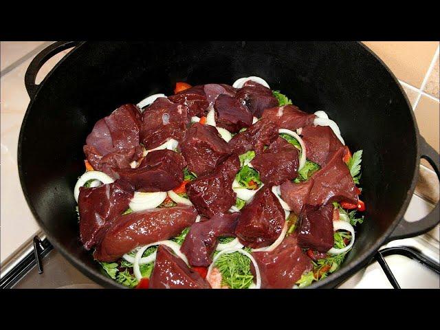 THIS RECIPE BLEW UP THE INTERNET! "LIVER" In a cauldron in Uzbek