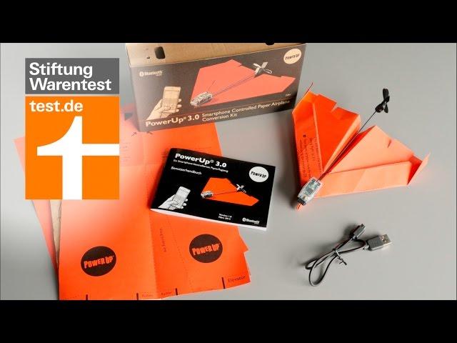 Test PowerUp 3.0 - Papierflieger mit Fernsteuerung per Smartphone