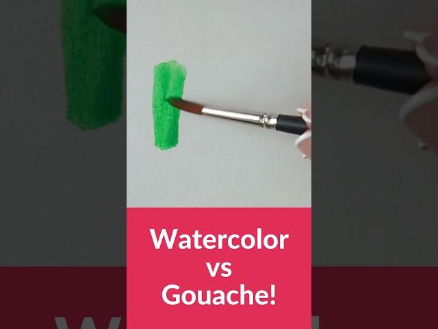 Watercolor vs Gouache! (What's the difference?)